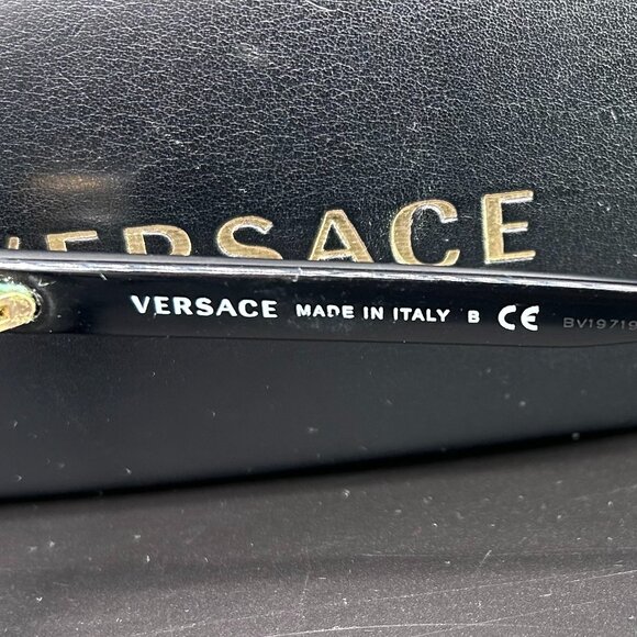 Versace Unisex Black Rectangle Plastic Eyeglasses VE 3253 GB1 NO LENS - Picture 7 of 16